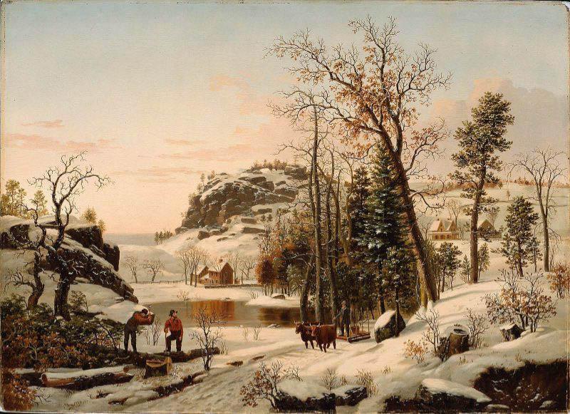 Samuel Lancaster Gerry New England Early Winter Germany oil painting art